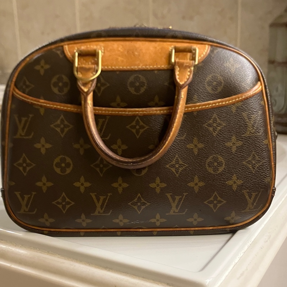 Louis Vuitton Monogram Dome Satchel in Brown and Tan